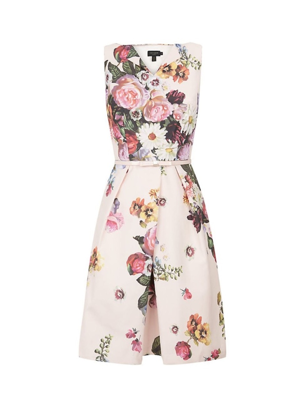 Ted Baker Deavon Oil Painting Floral Print Dress